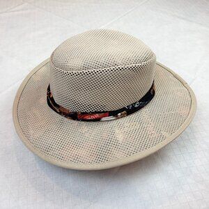 Cabana Breathable Wide Brim Sun Safari Cabana style Hat. Size Small. New